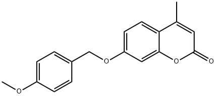 7-[(4-methoxybenzyl)oxy]-4-methyl-2H-chromen-2-one Struktur