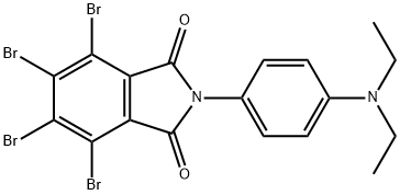 4,5,6,7-tetrabromo-2-[4-(diethylamino)phenyl]-1H-isoindole-1,3(2H)-dione Struktur