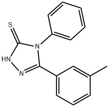 5-(3-methylphenyl)-4-phenyl-4H-1,2,4-triazol-3-yl hydrosulfide Struktur