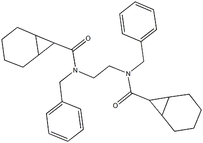 N-benzyl-N-{2-[benzyl(bicyclo[4.1.0]hept-7-ylcarbonyl)amino]ethyl}bicyclo[4.1.0]heptane-7-carboxamide Struktur