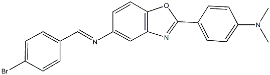 N-(4-bromobenzylidene)-N-{2-[4-(dimethylamino)phenyl]-1,3-benzoxazol-5-yl}amine Struktur