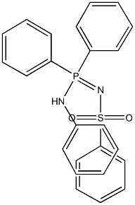 N-[anilino(diphenyl)phosphoranylidene]benzenesulfonamide Struktur