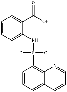 2-[(8-quinolinylsulfonyl)amino]benzoic acid Struktur