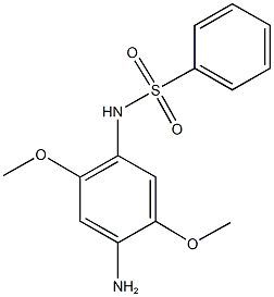 N-(4-amino-2,5-dimethoxyphenyl)benzenesulfonamide Struktur