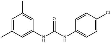 N-(4-chlorophenyl)-N'-(3,5-dimethylphenyl)urea Struktur