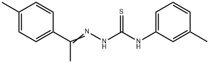 1-(4-methylphenyl)ethanone N-(3-methylphenyl)thiosemicarbazone Struktur