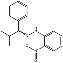 2-methyl-1-phenyl-1-propanone {2-nitrophenyl}hydrazone Struktur