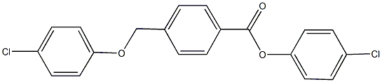 4-chlorophenyl 4-[(4-chlorophenoxy)methyl]benzoate Struktur