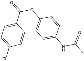 4-(acetylamino)phenyl 4-chlorobenzoate Struktur