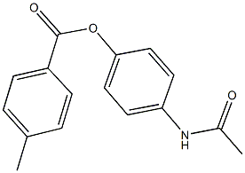 4-(acetylamino)phenyl 4-methylbenzoate Struktur