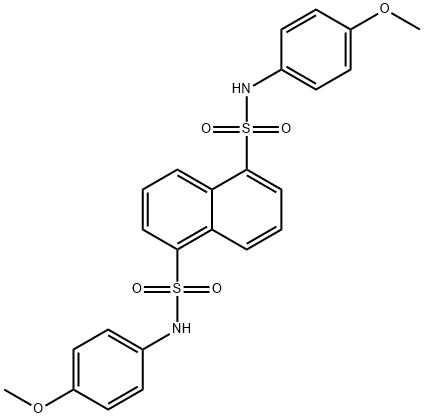 N~1~,N~5~-bis(4-methoxyphenyl)-1,5-naphthalenedisulfonamide Struktur