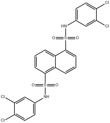 N~1~,N~5~-bis(3,4-dichlorophenyl)-1,5-naphthalenedisulfonamide Struktur