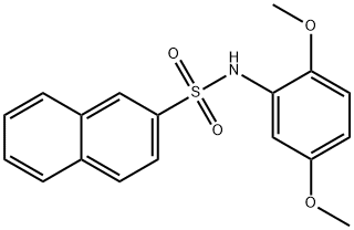 N-(2,5-dimethoxyphenyl)-2-naphthalenesulfonamide Struktur