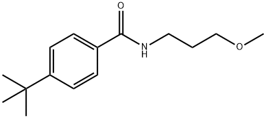 4-tert-butyl-N-(3-methoxypropyl)benzamide Struktur