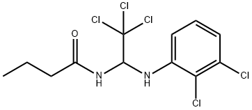 N-[2,2,2-trichloro-1-(2,3-dichloroanilino)ethyl]butanamide Struktur