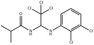 2-methyl-N-[2,2,2-trichloro-1-(2,3-dichloroanilino)ethyl]propanamide Struktur