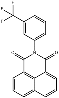 2-[3-(trifluoromethyl)phenyl]-1H-benzo[de]isoquinoline-1,3(2H)-dione Struktur