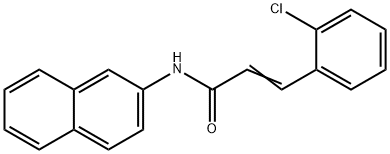 3-(2-chlorophenyl)-N-(2-naphthyl)acrylamide Struktur