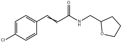 3-(4-chlorophenyl)-N-(tetrahydro-2-furanylmethyl)acrylamide Struktur