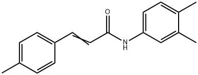 N-(3,4-dimethylphenyl)-3-(4-methylphenyl)acrylamide Struktur