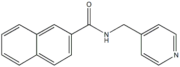 N-(4-pyridinylmethyl)-2-naphthamide Struktur