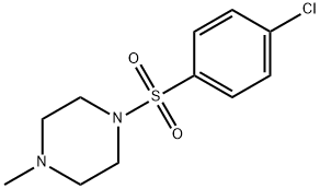 1-[(4-chlorophenyl)sulfonyl]-4-methylpiperazine Struktur