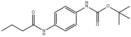 tert-butyl 4-(butyrylamino)phenylcarbamate Struktur