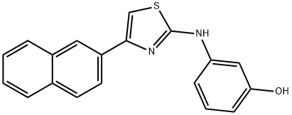 3-{[4-(2-naphthyl)-1,3-thiazol-2-yl]amino}phenol Struktur