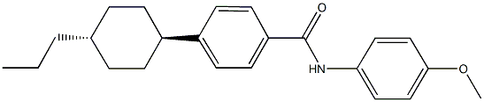 N-(4-methoxyphenyl)-4-(4-propylcyclohexyl)benzamide Struktur