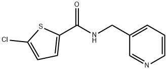 5-chloro-N-(3-pyridinylmethyl)-2-thiophenecarboxamide Struktur