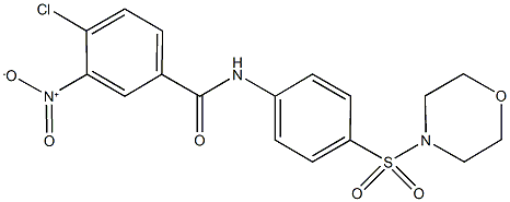 4-chloro-3-nitro-N-[4-(4-morpholinylsulfonyl)phenyl]benzamide Struktur