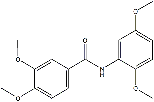 N-(2,5-dimethoxyphenyl)-3,4-dimethoxybenzamide Struktur