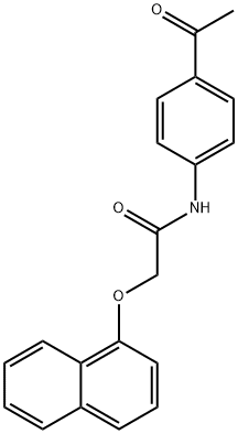 N-(4-acetylphenyl)-2-(1-naphthyloxy)acetamide Struktur