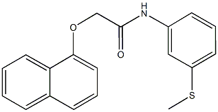 N-[3-(methylsulfanyl)phenyl]-2-(1-naphthyloxy)acetamide Struktur