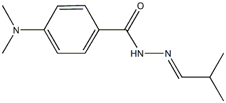 4-(dimethylamino)-N'-(2-methylpropylidene)benzohydrazide Struktur