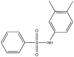 N-(3,4-dimethylphenyl)benzenesulfonamide Struktur