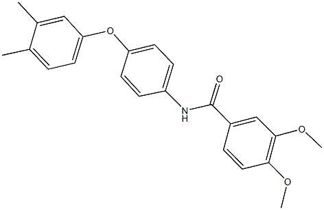 N-[4-(3,4-dimethylphenoxy)phenyl]-3,4-dimethoxybenzamide Struktur