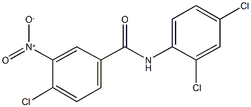 4-chloro-N-(2,4-dichlorophenyl)-3-nitrobenzamide Struktur