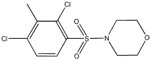 4-[(2,4-dichloro-3-methylphenyl)sulfonyl]morpholine Struktur