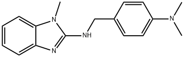 N-[4-(dimethylamino)benzyl]-1-methyl-1H-benzimidazol-2-amine Struktur