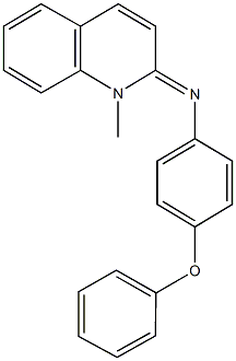 N-(1-methyl-2(1H)-quinolinylidene)-N-(4-phenoxyphenyl)amine Struktur