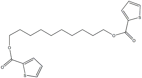 10-[(2-thienylcarbonyl)oxy]decyl 2-thiophenecarboxylate Struktur