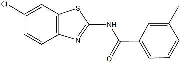 N-(6-chloro-1,3-benzothiazol-2-yl)-3-methylbenzamide Struktur