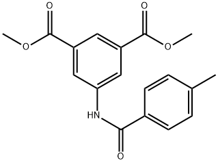 dimethyl 5-[(4-methylbenzoyl)amino]isophthalate Struktur