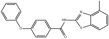 N-(4-methyl-1,3-benzothiazol-2-yl)-4-phenoxybenzamide Struktur