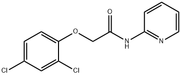 2-(2,4-dichlorophenoxy)-N-(2-pyridinyl)acetamide Struktur