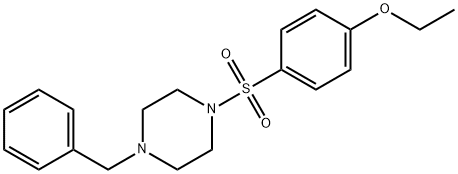 4-[(4-benzyl-1-piperazinyl)sulfonyl]phenyl ethyl ether Struktur