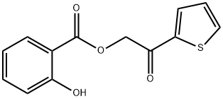 2-oxo-2-(2-thienyl)ethyl salicylate Struktur