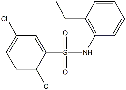 2,5-dichloro-N-(2-ethylphenyl)benzenesulfonamide Struktur