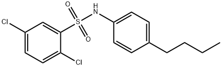 N-(4-butylphenyl)-2,5-dichlorobenzenesulfonamide Struktur